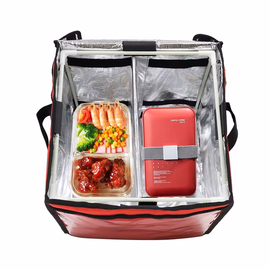 Isolierte, thermische, wasserdichte Kühler-Motorradtasche, Fahrradtasche, Fahrrad-Rucksack für die Lieferung von Lebensmitteln