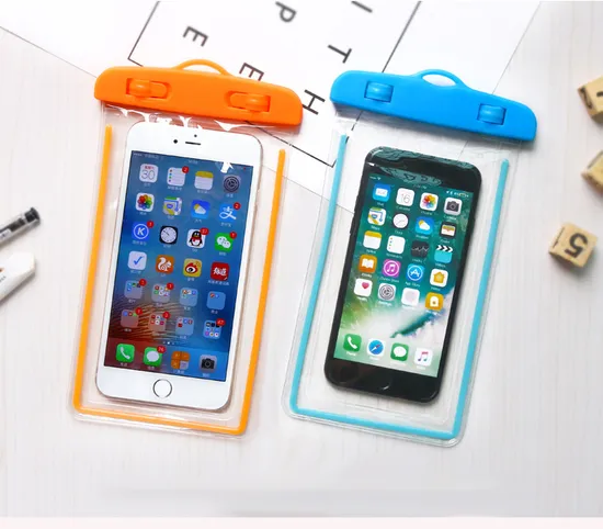 Outdoor Sport Camping Schwimmend Bootfahren Angeln Schwimmen Wasserdichte Tasche 190t Polyester Ocean Pack Dry Bag Tragbar 2L mit transparentem PVC-Fenster für Handyhülle